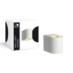 D'Lite Luce Da Parete Vossem Aluminium Bianca| IP54 - Adatto Per 1x GU10 