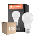 Confezione Multipack 10x Ledvance Classic LED E27 Pera Ghiaccio 8.5W 806lm - 827 Bianco Molto Caldo | Sostitutiva 60W