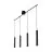 Nordlux Vico Luce Pendente Metallo Nero | Adatto per 4x GU10