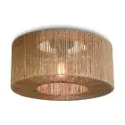 Good&Mojo Luce da soffitto Iguazu Tessuto Marrone S | Adatto per 1x E27 